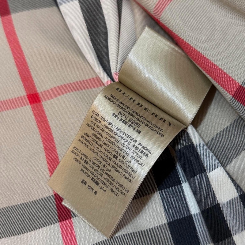 BURBERRY英國肯辛頓蜜色長風衣UK6-16