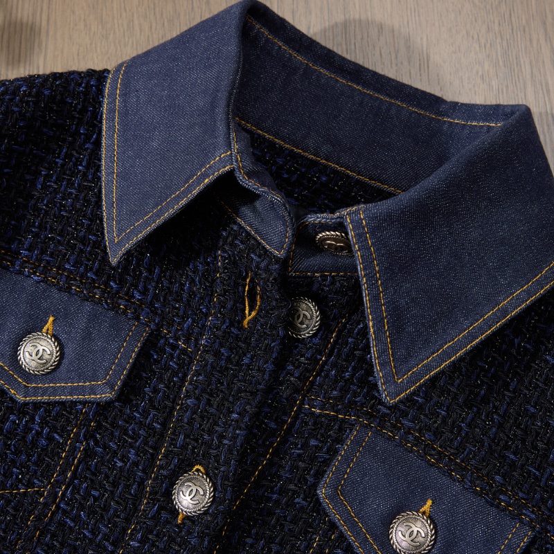 ❤️CHANEL 拼接面料 短款外套 好搭配-4