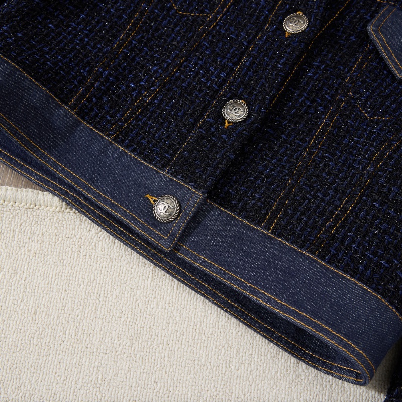 ❤️CHANEL 拼接面料 短款外套 好搭配-5