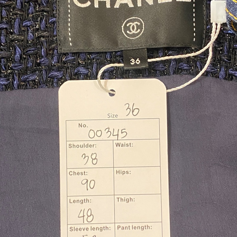 ❤️CHANEL 拼接面料 短款外套 好搭配-12