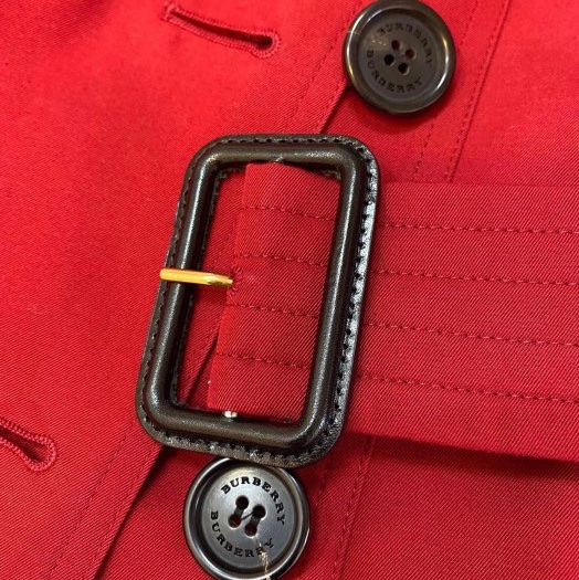 BURBERRY英國黑標Sandringham繽紛紅風衣UK6-12