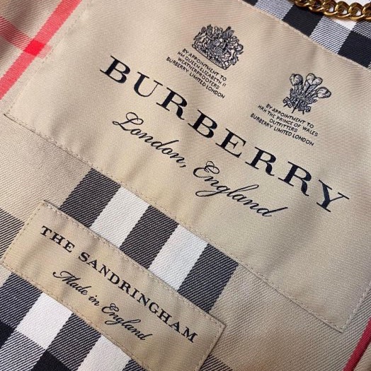 BURBERRY英國黑標Sandringham繽紛紅風衣UK6-14