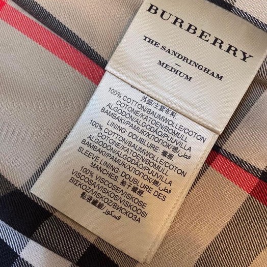 BURBERRY英國黑標Sandringham繽紛紅風衣UK6-15