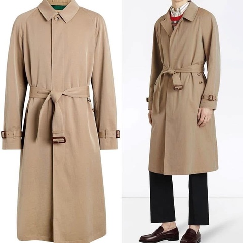BURBERRY英國黑標男款蜜色長風衣48
