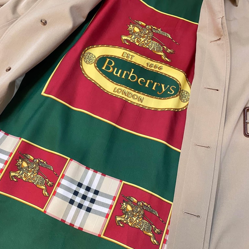 BURBERRY英國黑標男款蜜色長風衣48-11