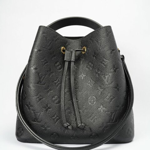 LouisVuitton/路易威登 NeoNoe黑色壓紋牛皮水桶 M45256