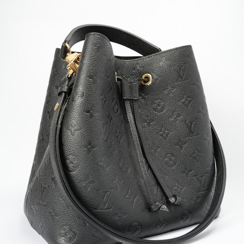 LouisVuitton/路易威登 NeoNoe黑色壓紋牛皮水桶 M45256-2