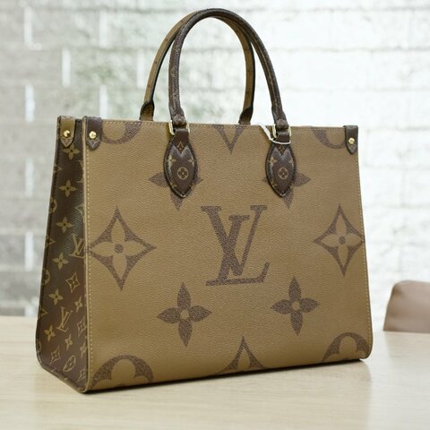 閑置新 LouisVuitton/路易威登 Monogram ONTHEGO 中號手提包