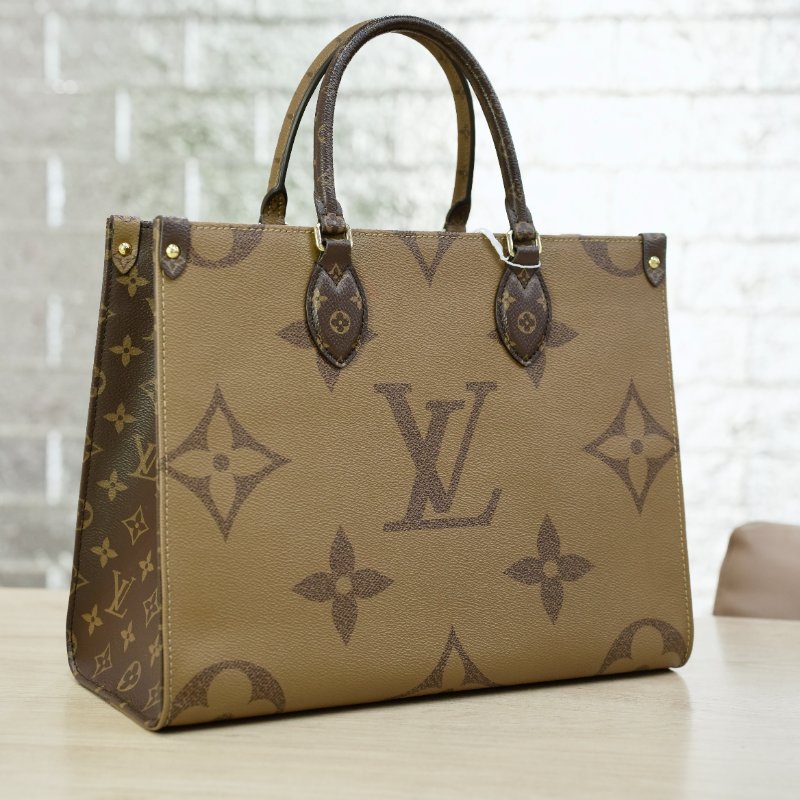 閑置新 LouisVuitton/路易威登 Monogram ONTHEGO 中號手提包-0
