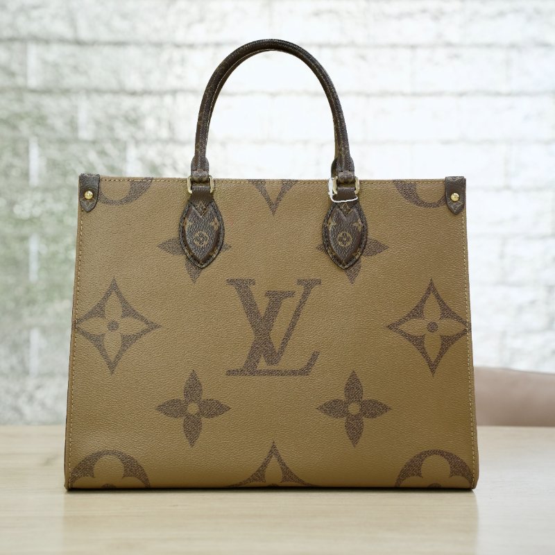 閑置新 LouisVuitton/路易威登 Monogram ONTHEGO 中號手提包-10