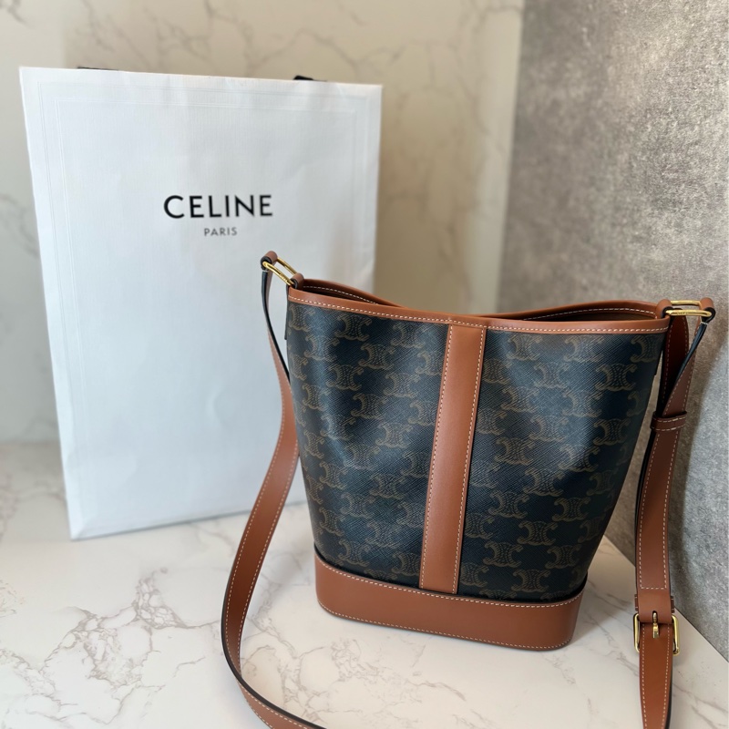 💗香緹國際精品💗 764 Celine 水桶包 小號 極新-0