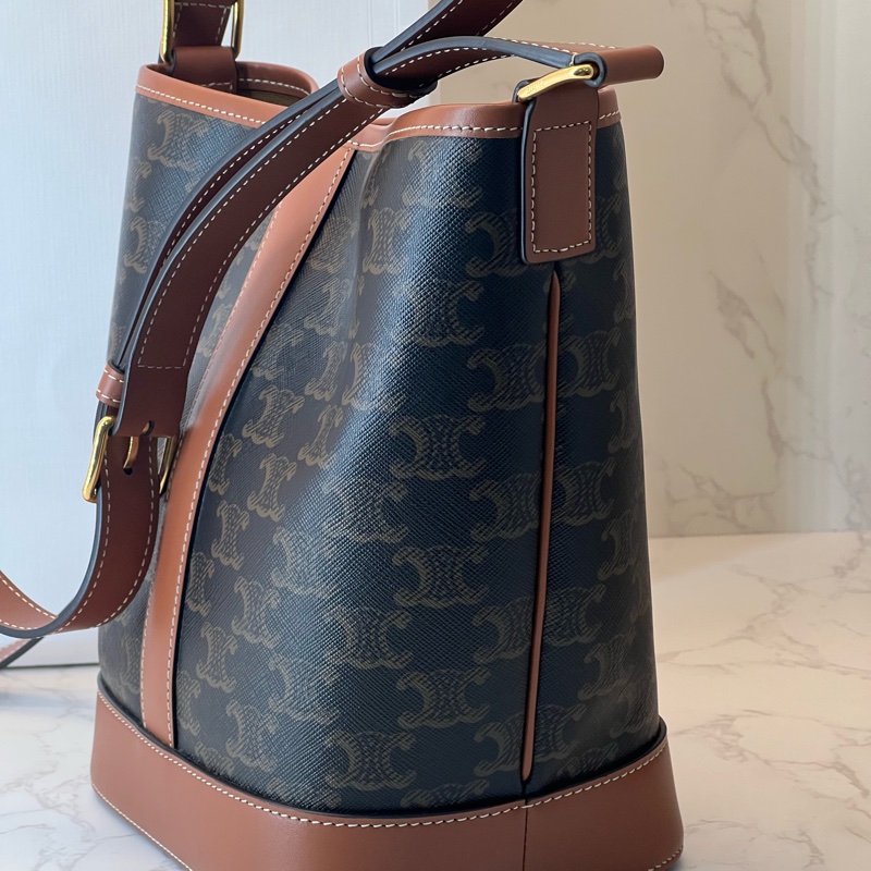 💗香緹國際精品💗 764 Celine 水桶包 小號 極新-4