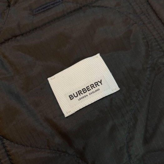 BURBERRY英國黑標男款羊毛絎縫外套S-10