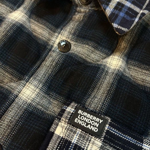 BURBERRY英國黑標男款羊毛絎縫外套S-7