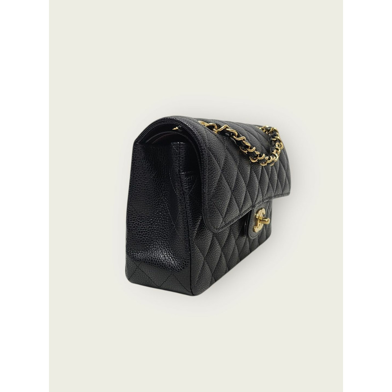 【包稅】CHANEL 魚子醬金經典翻蓋單肩包（小號）-2