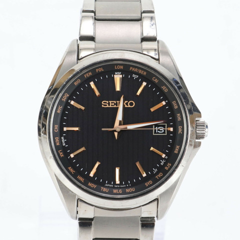 精工 Collection Date 7B75-0AA0 太陽能男士腕錶