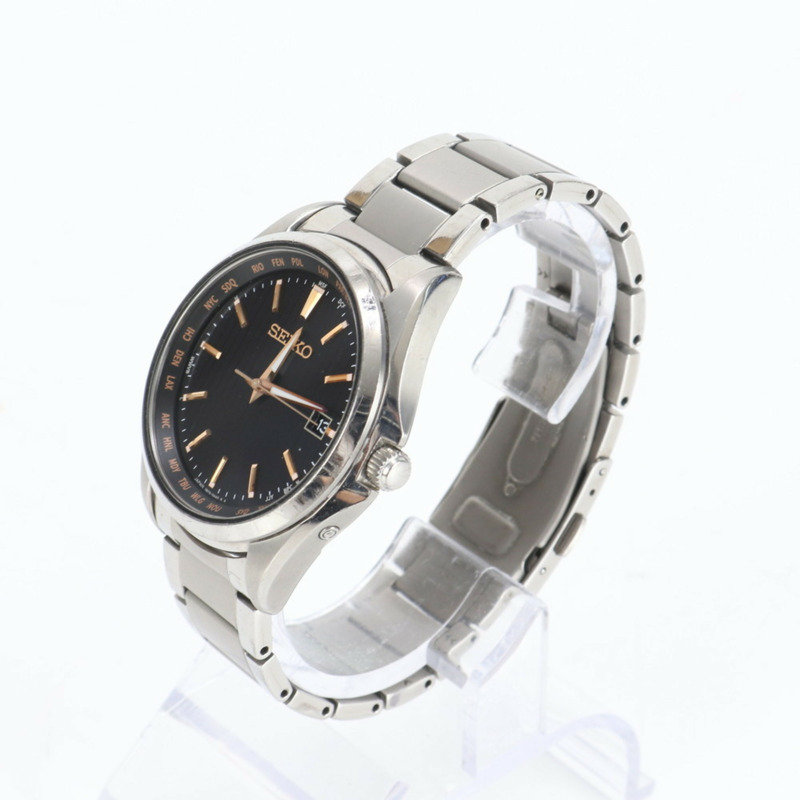 精工 Collection Date 7B75-0AA0 太陽能男士腕錶-2