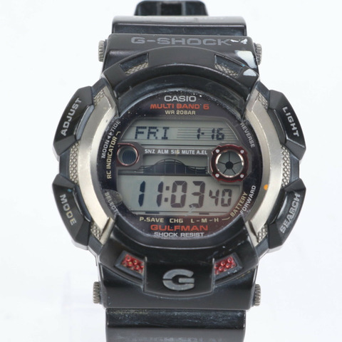 卡西歐 G-SHOCK Gulfman GW-9110 太陽能電波手錶，黑色，男士