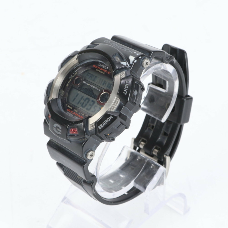 卡西歐 G-SHOCK Gulfman GW-9110 太陽能電波手錶，黑色，男士-2