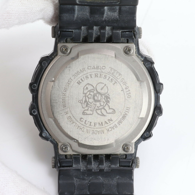 卡西歐 G-SHOCK Gulfman GW-9110 太陽能電波手錶，黑色，男士-6
