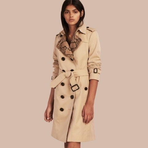 BURBERRY英國黑標蜜色風衣UK8