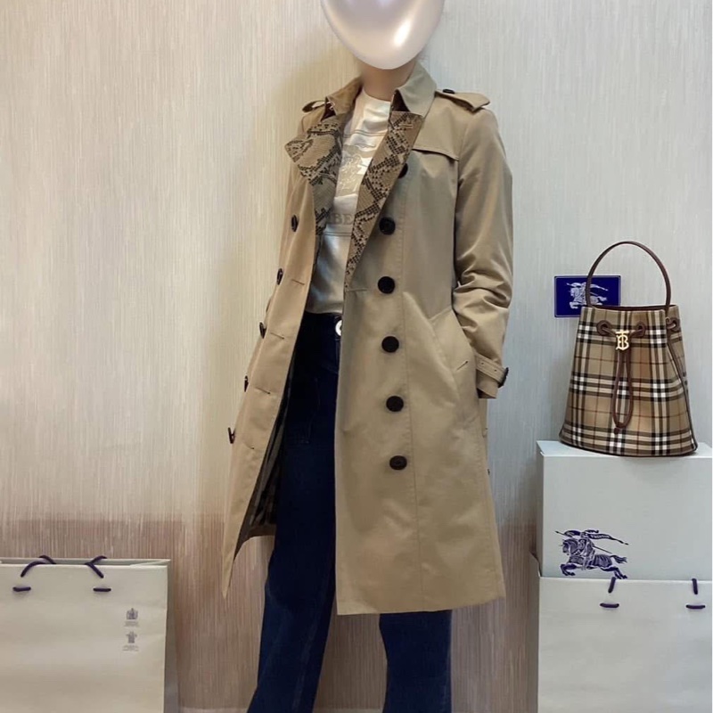 BURBERRY英國黑標蜜色風衣UK8-1