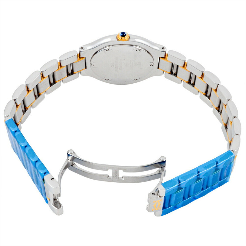 卡地亞 1330 Must 21 Vantianne 男士石英腕錶，銀色錶盤，精鋼錶殼。-3