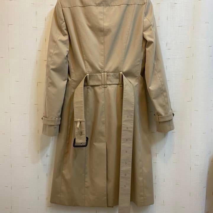 BURBERRY英國黑標蜜色長風衣洋裝UK4-2