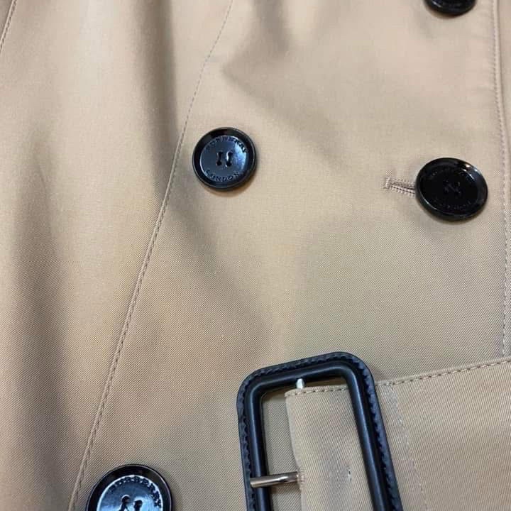 BURBERRY英國黑標蜜色長風衣洋裝UK4-7