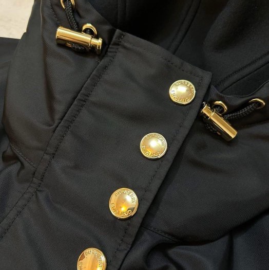 BURBERRY英國黑標黑色兩件式連帽斗篷XS/S-6