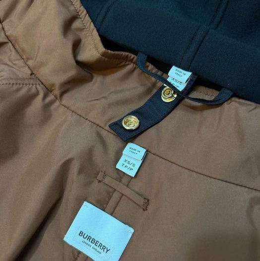 BURBERRY英國黑標黑色兩件式連帽斗篷XS/S-12