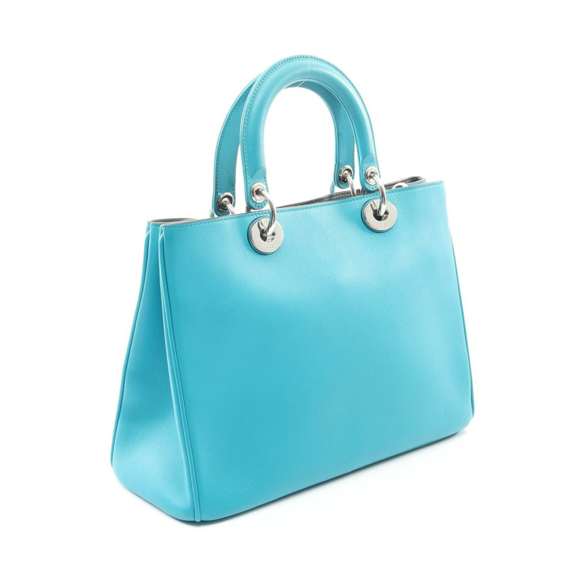 Christian Dior Diorissimo 肩背包，皮革材質，土耳其藍，二手女款-1