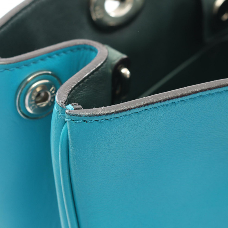 Christian Dior Diorissimo 肩背包，皮革材質，土耳其藍，二手女款-4