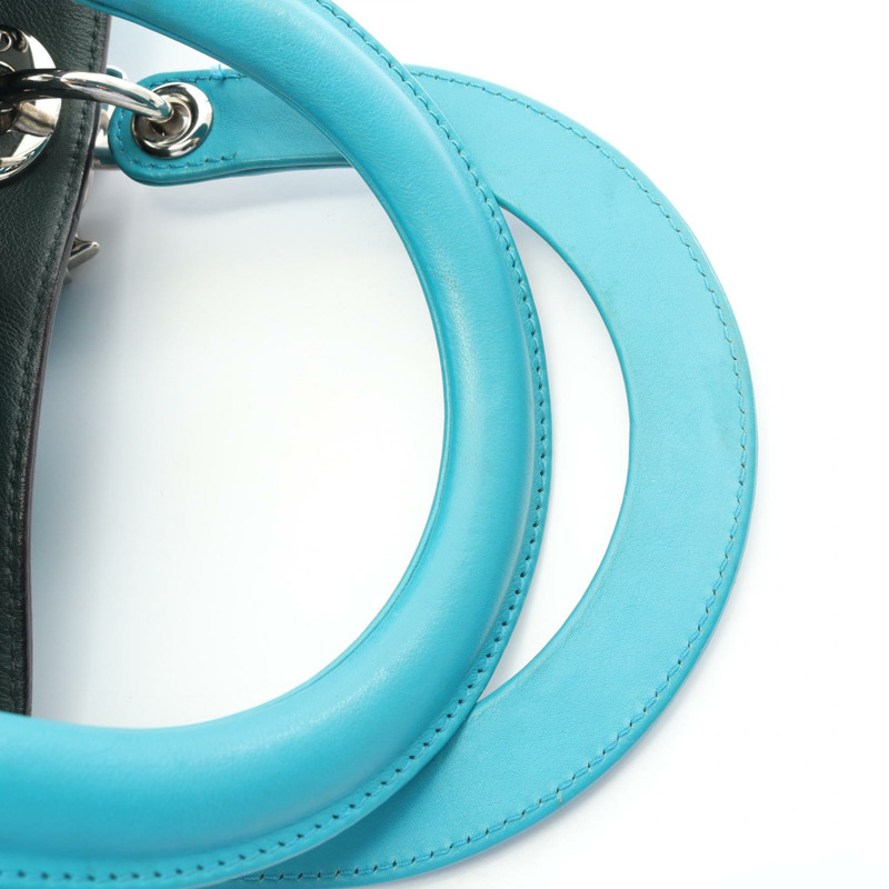 Christian Dior Diorissimo 肩背包，皮革材質，土耳其藍，二手女款-5