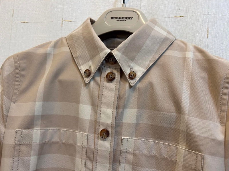 BURBERRY英國黑標米色格紋洋裝UK6-5