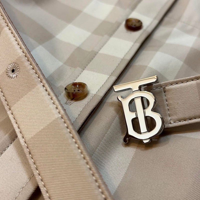 BURBERRY英國黑標米色格紋洋裝UK6-7