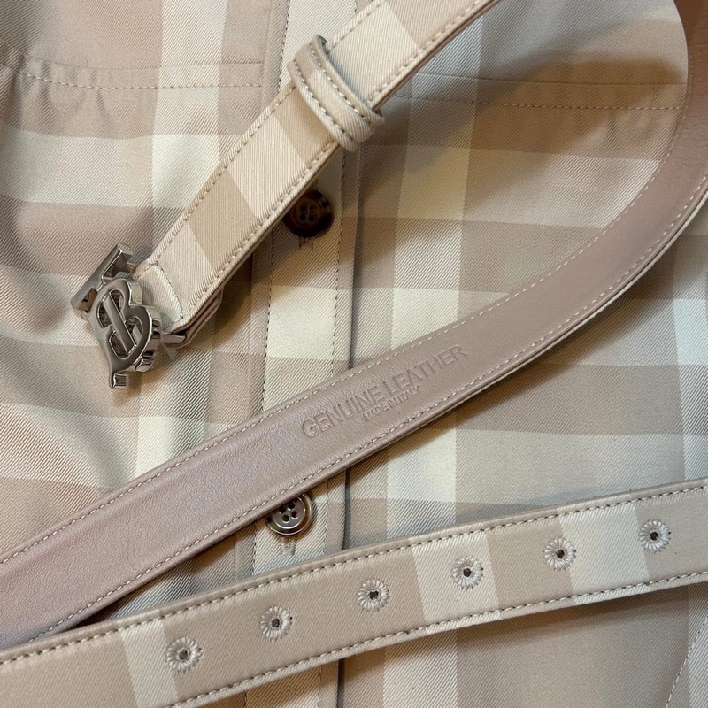 BURBERRY英國黑標米色格紋洋裝UK6-8