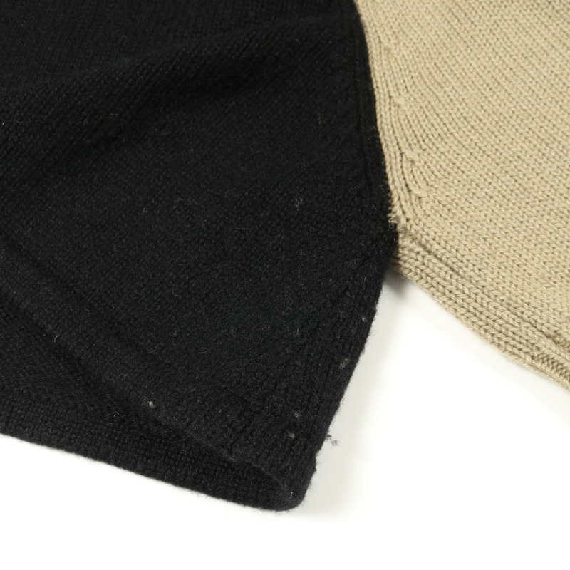 Christian Dior 羊絨針織連帽衫 米色 黑色 #36 二手女款-5