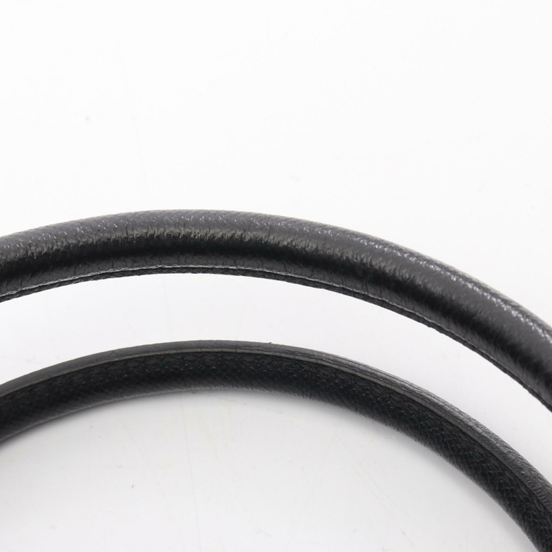 PRADA 三角標誌手提包，尼龍 Saffiano 皮革，黑色，二手女款-5