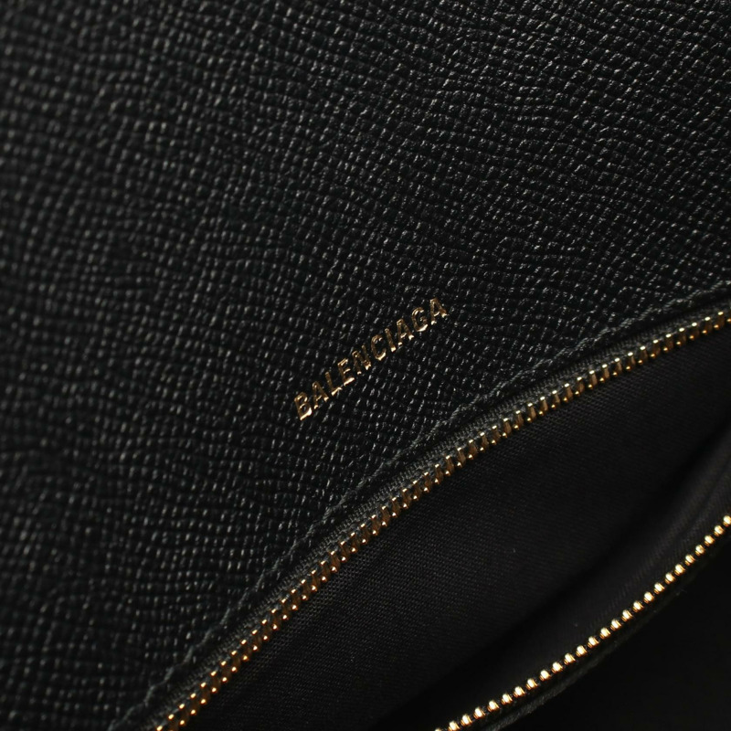 BALENCIAGA Ville 頂部手柄 M 號單肩斜背包 518801 皮革 BK 二手-3