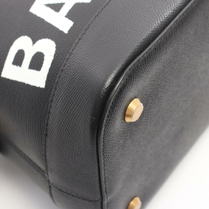 BALENCIAGA Ville 頂部手柄 M 號單肩斜背包 518801 皮革 BK 二手-4