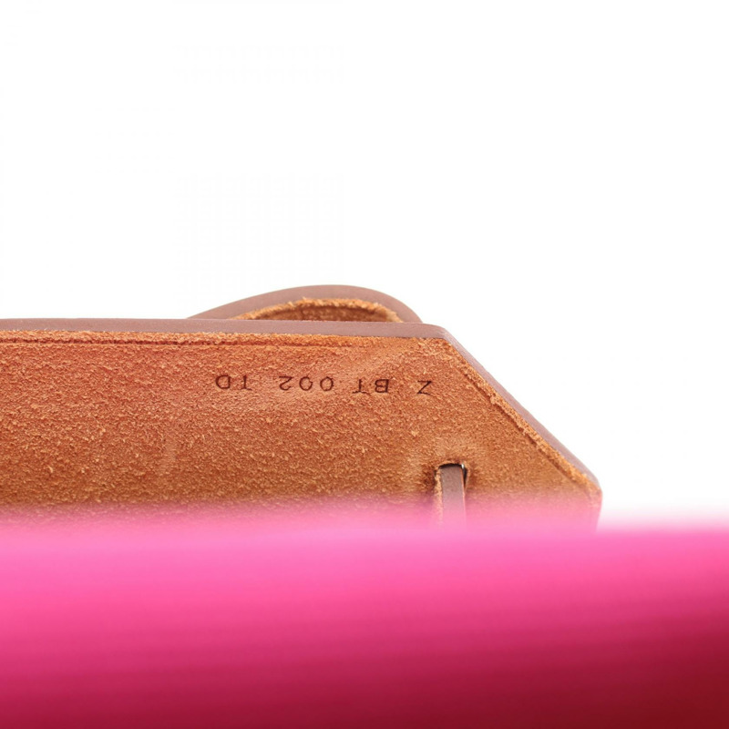 愛馬仕 Herbag Zip PM 單肩手提包，Z 帆布皮革，棕色粉紅色，SHW 二手-4