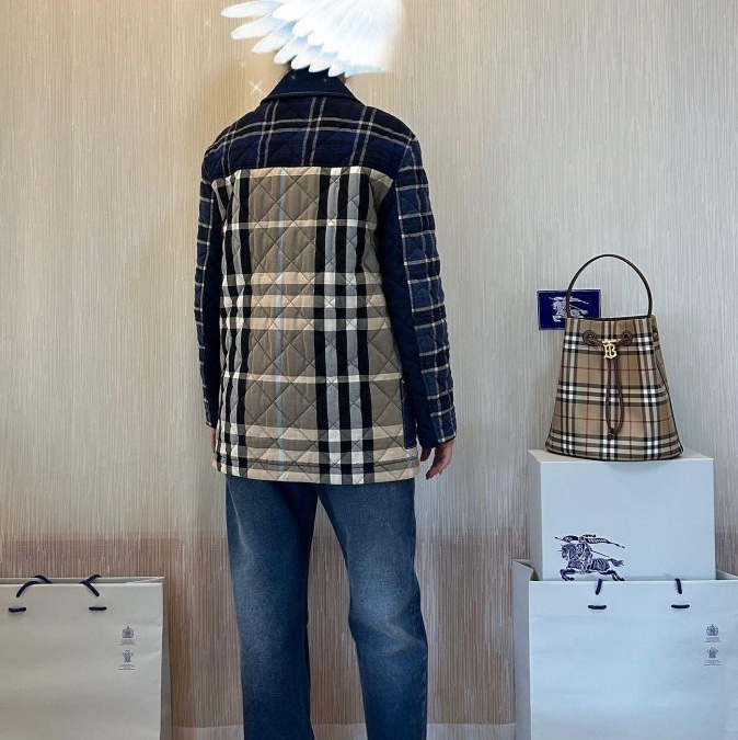 BURBERRY英國黑標牛仔絎縫外套XS-2