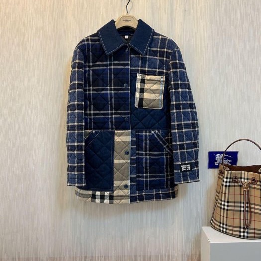 BURBERRY英國黑標牛仔絎縫外套XS-3