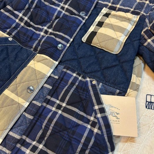 BURBERRY英國黑標牛仔絎縫外套XS-8