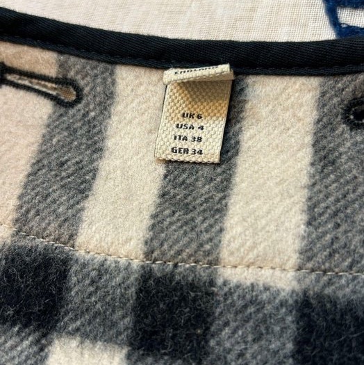 BURBERRY 英國黑標格紋內搭背心UK6-6