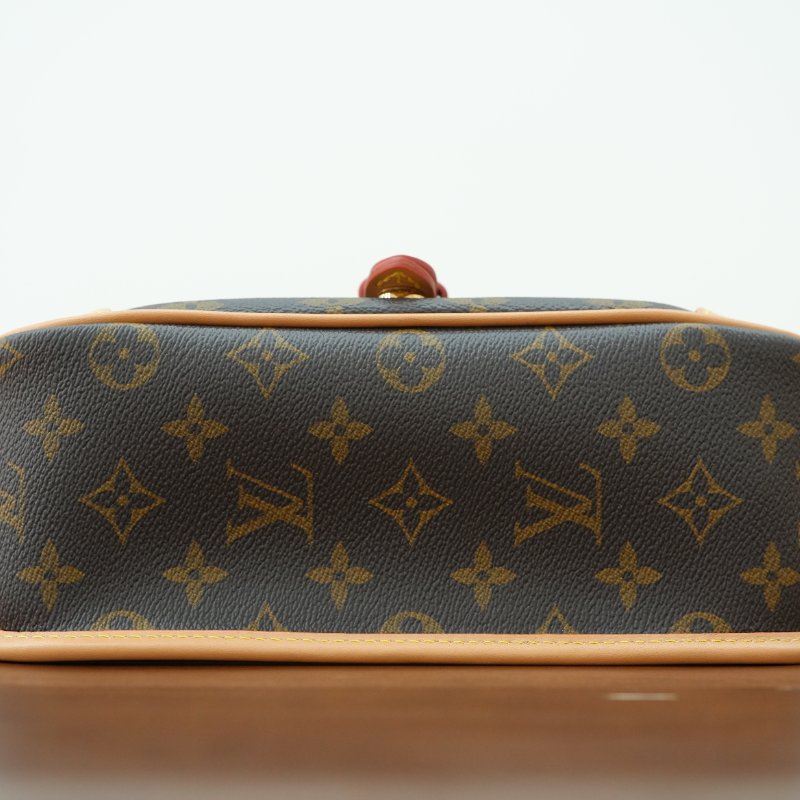 近全新 LouisVuitton/路易威登 Diane法棍包 黑色肩带 单肩包-4