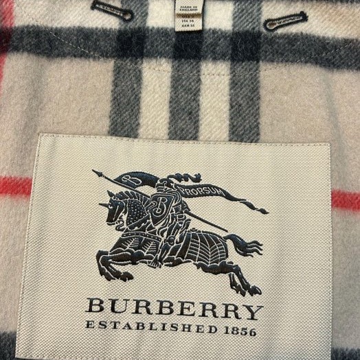 BURBERRY 英國黑標格紋羊毛背心UK4-5