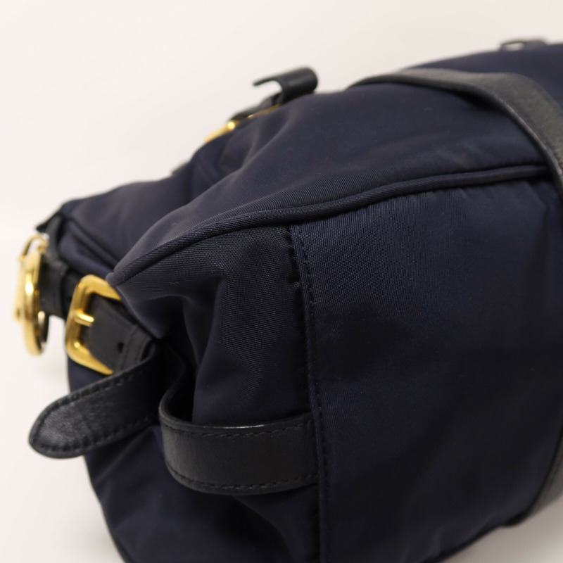 PRADA 尼龍2 Way Shoulder Bag金扣手挽肩背兩用袋-8