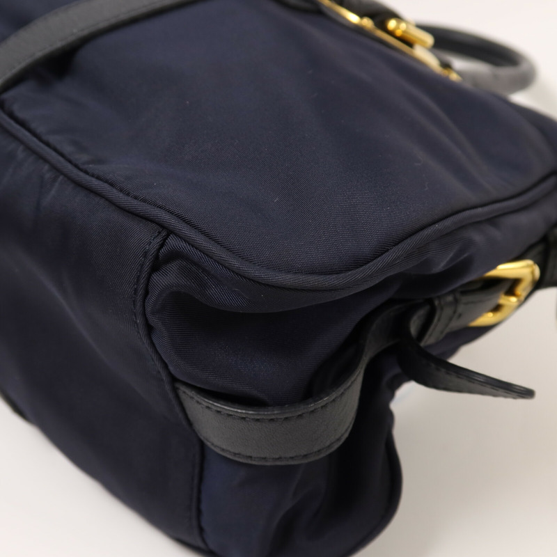 PRADA 尼龍2 Way Shoulder Bag金扣手挽肩背兩用袋-11